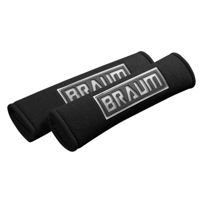 Braum Racing Black 2" Shoulder Pads Black, Blue, Red (2)