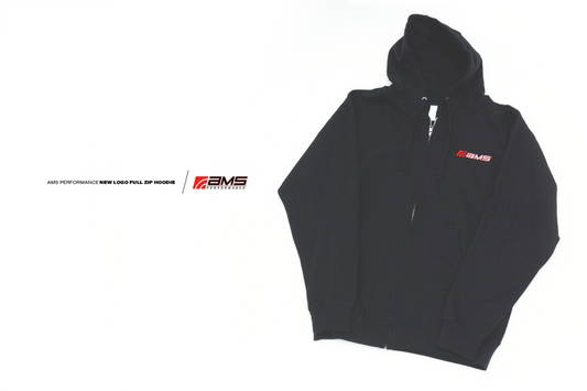 AMS Logo Black Full-Zip Hoodie