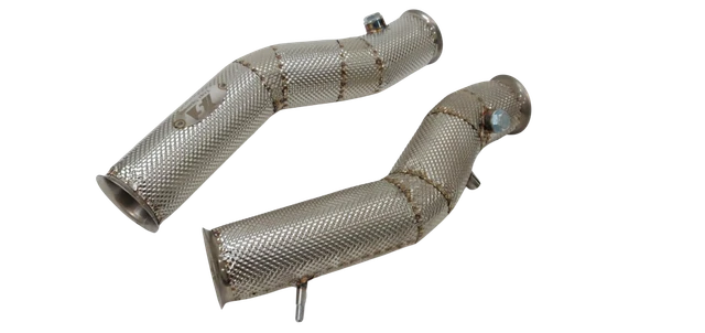 Lamborghini Gallardo Straight Test Pipes with Heat Shields TIG-Welded Bolt-On Design – Fits Base, SE, Spyder & Superleggera (2004–2008) 2-Piece Set