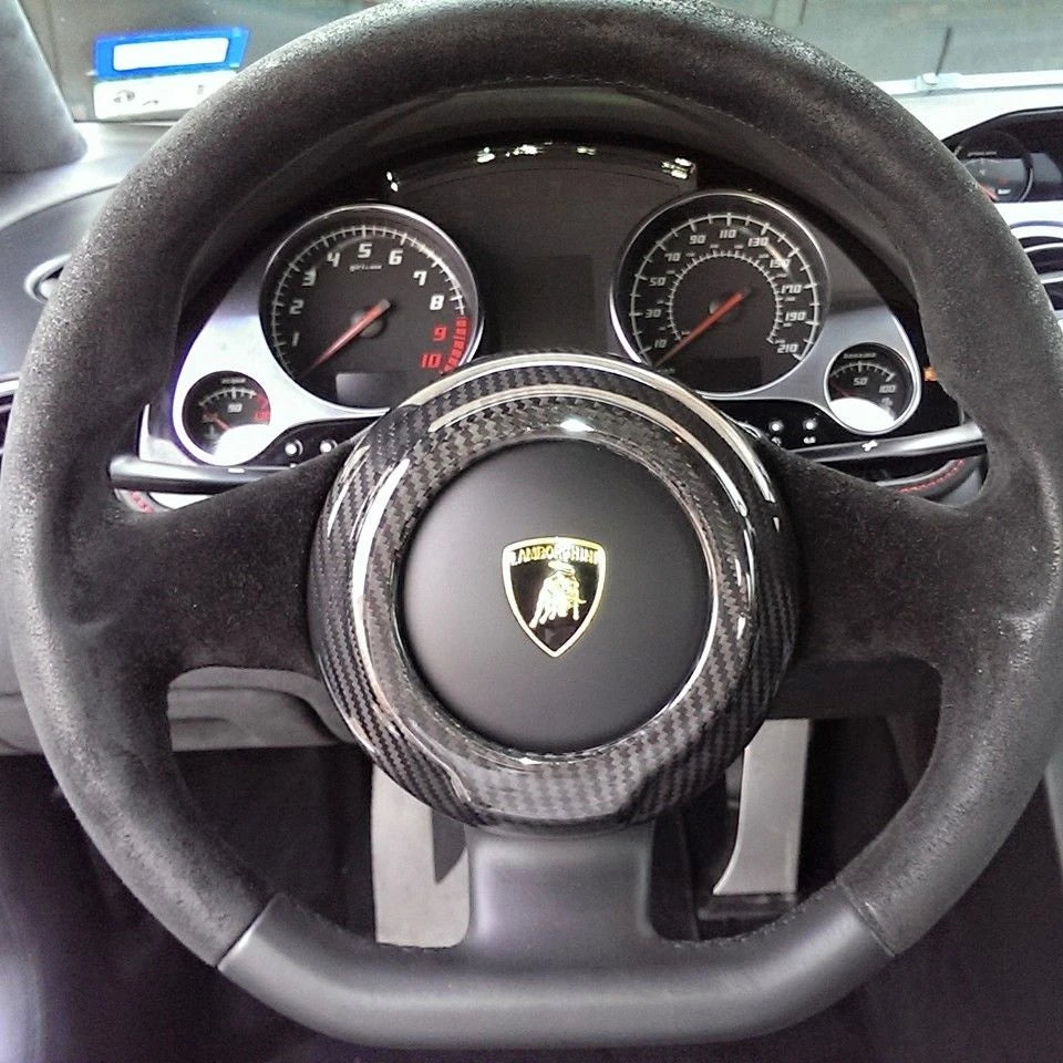 Lamborghini Gallardo 04-14 Carbon Fiber Steering Wheel Center Cover