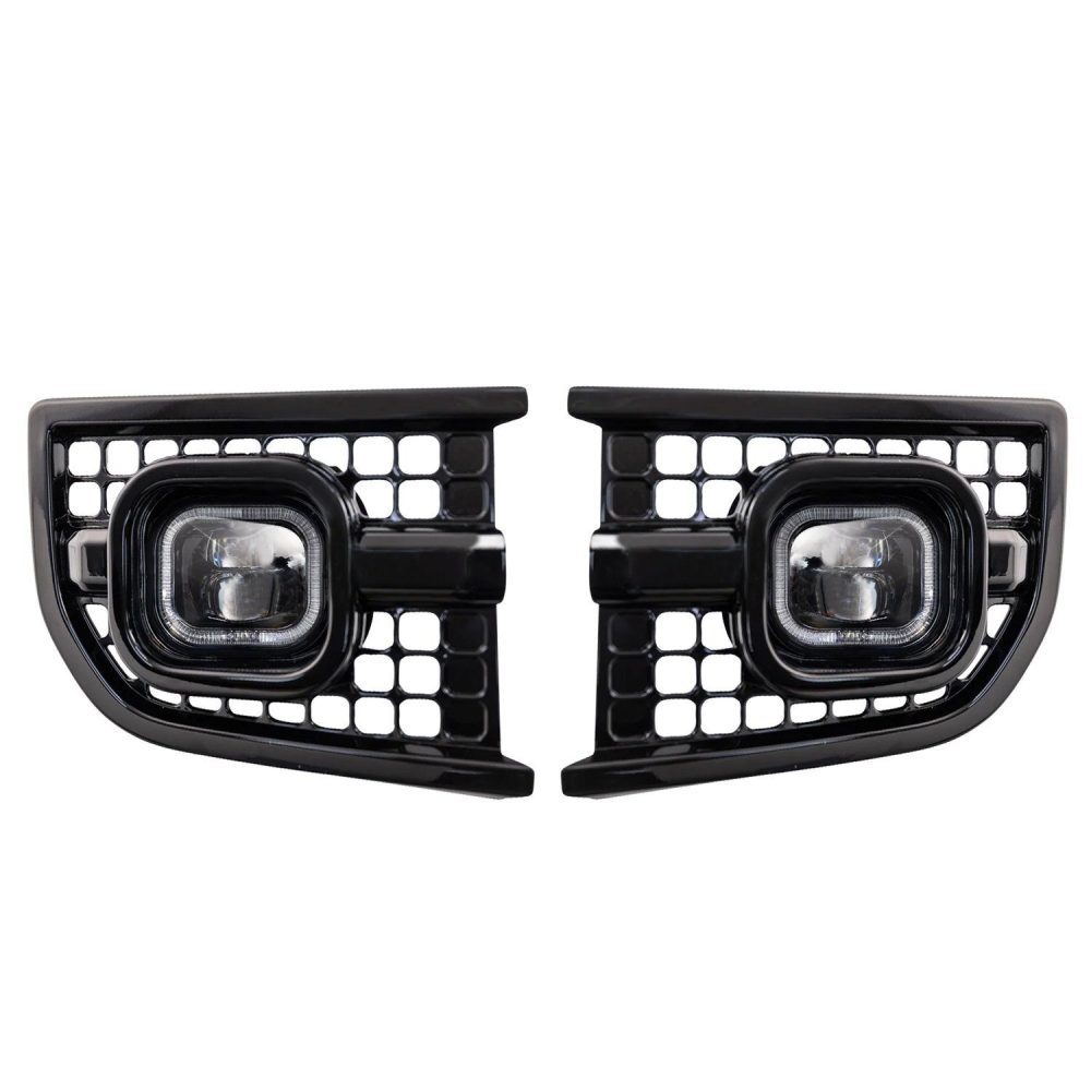 Urban Automotive Front Bumper Intakes w/ Powercube LED DRL’s for L663 Land Rover Defender