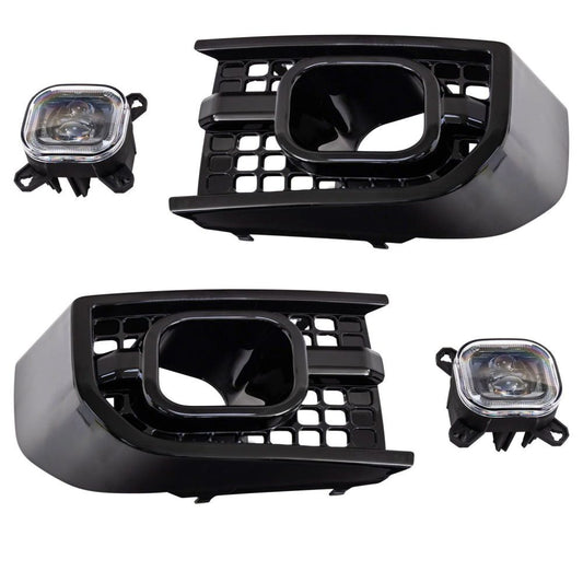 Urban Automotive Front Bumper Intakes w/ Powercube LED DRL’s for L663 Land Rover Defender