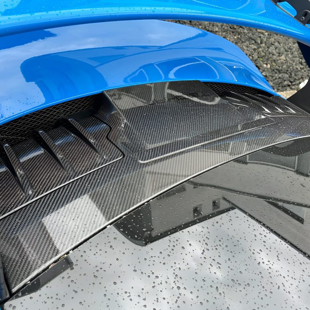 TECHART Carbon Rear Air-Intake Panel w/ Service Hatch for 992.1 Porsche 911 GT3