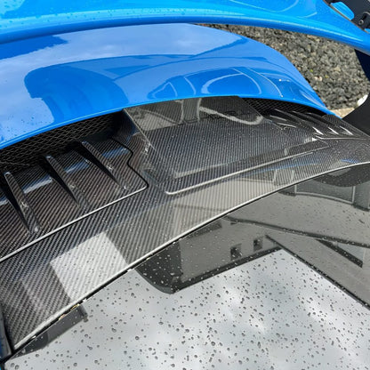 TECHART Carbon Rear Air-Intake Panel w/ Service Hatch for 992.1 Porsche 911 GT3
