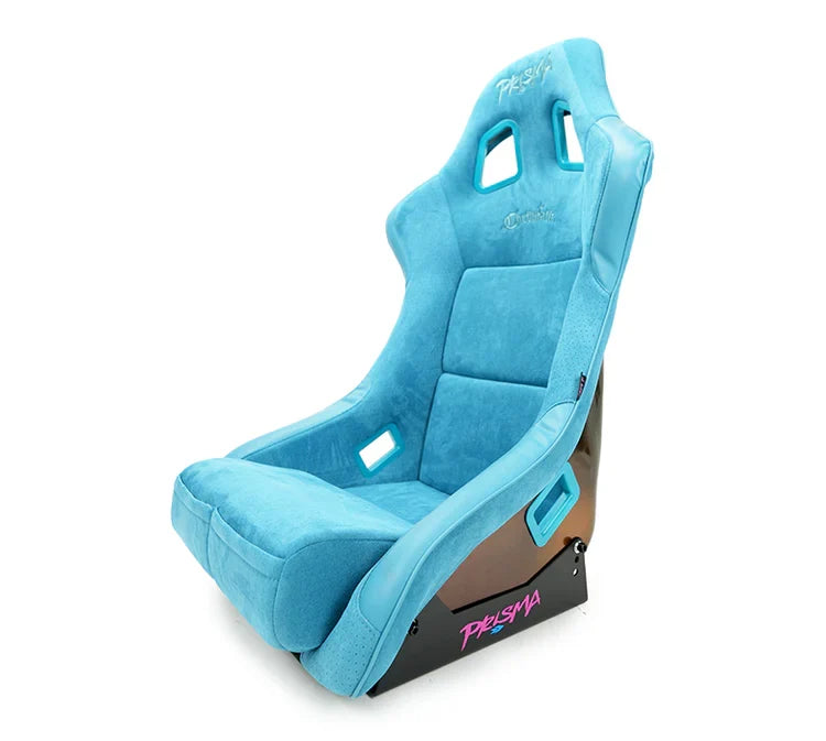 NRG FRP Bucket Seat (Medium) Prisma-Chromatic Dark Teal Vegan Suede w/ Chameleon Back (1) Each