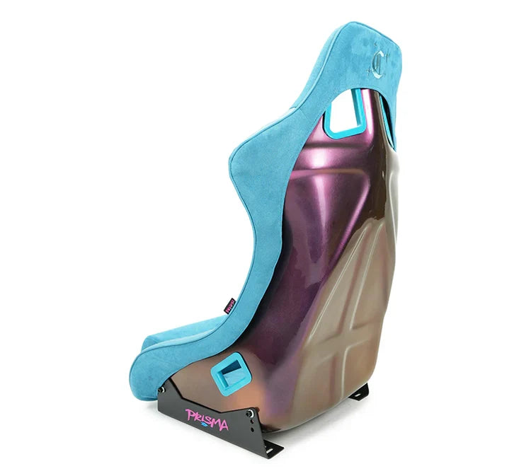 NRG FRP Bucket Seat (Medium) Prisma-Chromatic Dark Teal Vegan Suede w/ Chameleon Back (1) Each