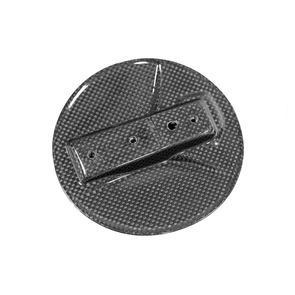 Exotic Car Gear Carbon GT-Style Fuel Door w/ Cavillino Badge for Ferrari 488 GTB / Pista