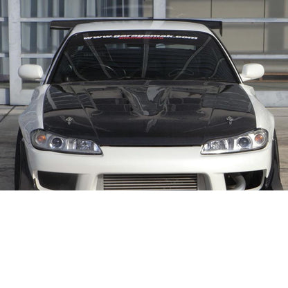 Garage Mak Aero Hood w/Rain Cover Set (CFRP) for Nissan Silvia (S15) 1999-2002