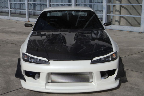 Garage Mak Aero Hood w/Rain Cover Set (CFRP) for Nissan Silvia (S15) 1999-2002