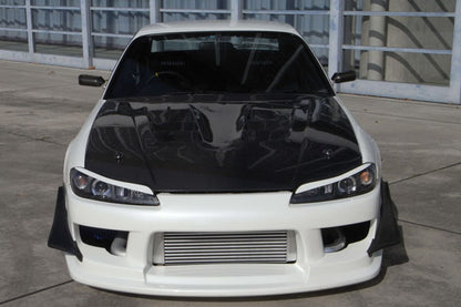 Garage Mak Aero Hood w/Rain Cover Set (CFRP) for Nissan Silvia (S15) 1999-2002