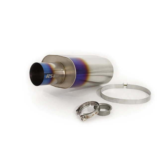 Greddy 3.0" RS-Ti Oval Titanium Muffler and Tip - Universal