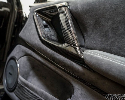 GT-RR Carbon Fiber Interior Door Handle Grip Set for 2009-19 Nissan GT-R [R35]