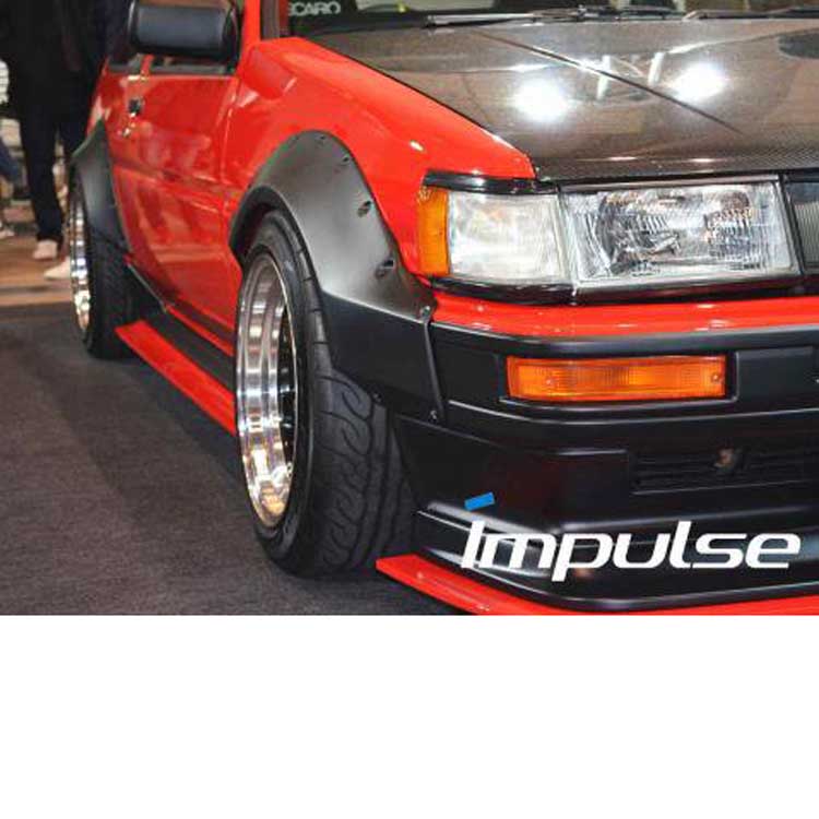 Impulse Wide Fender Kit (FRP) for Toyota Levin (AE86) 1983-1987