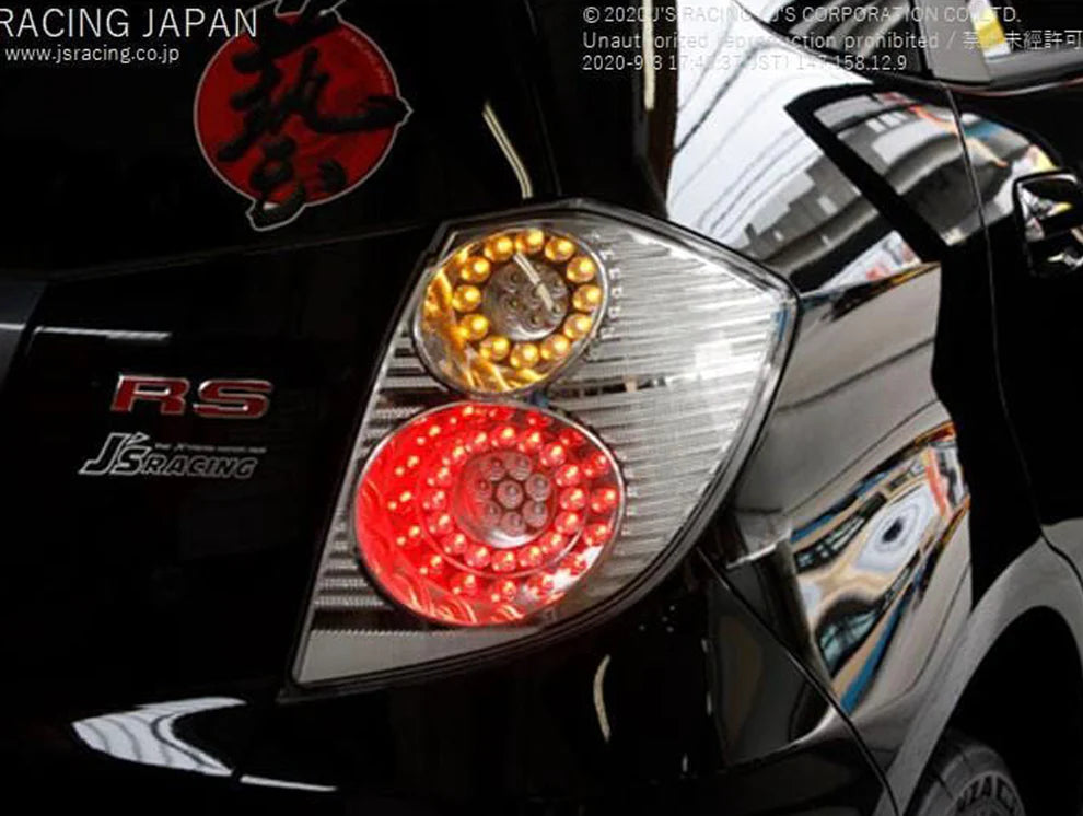 J's Racing Stellar V Rear Tail Light - All Clear - 09-13 Honda Fit (2)