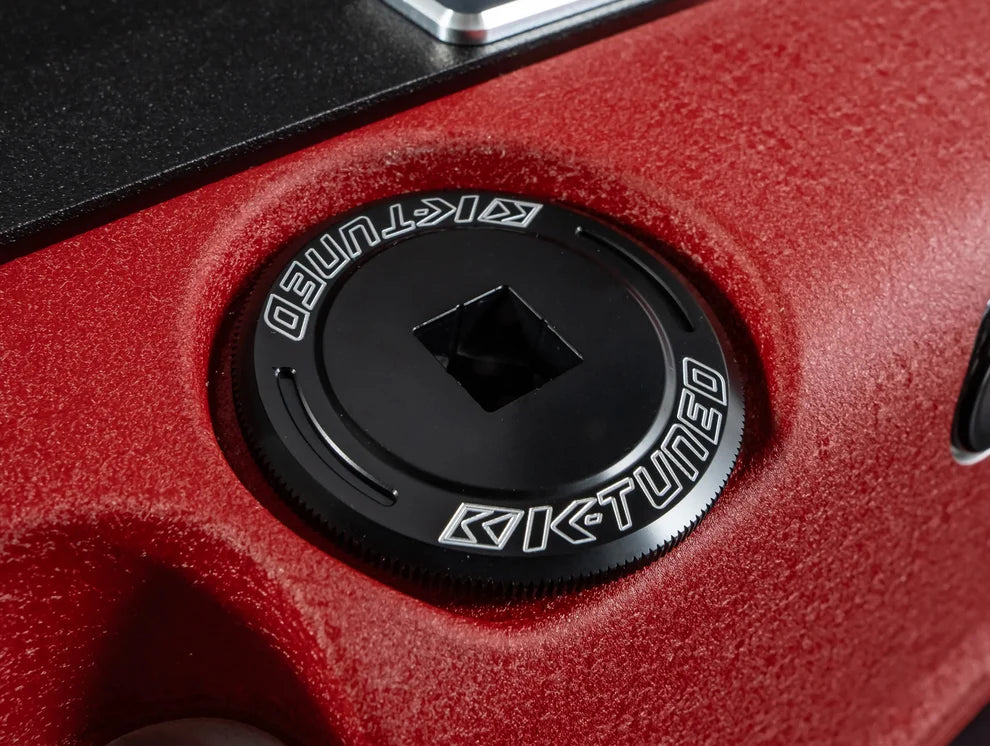 K-Tuned Billet Flush Oil Cap - Honda Black or Silver