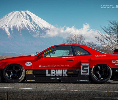 Liberty Walk LB Super Silhouette Widebody Kit for R34 Nissan Skyline GT-R