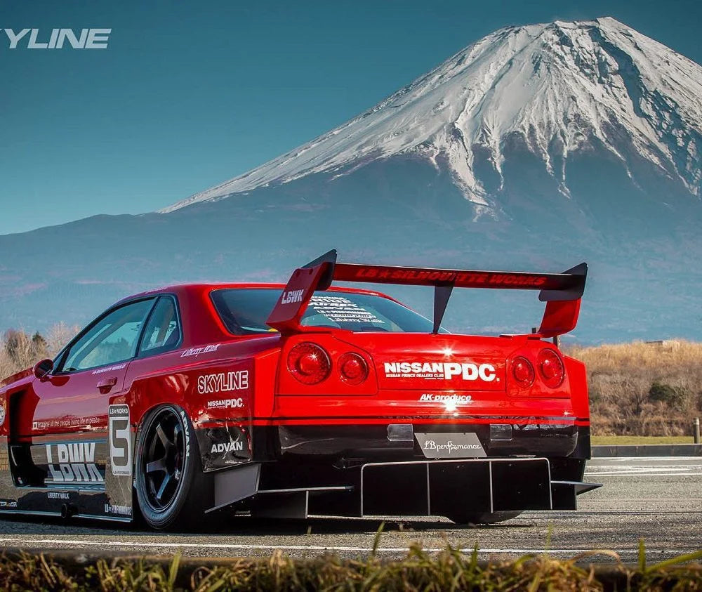 Liberty Walk LB Super Silhouette Widebody Kit for R34 Nissan Skyline GT-R