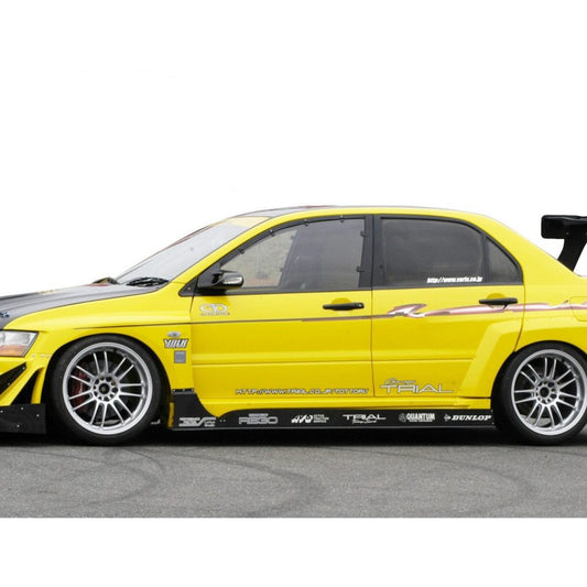 Varis Time Attack Side Skirts & Carbon Big Underboard for CT9A Mitsubishi Lancer Evolution VIII