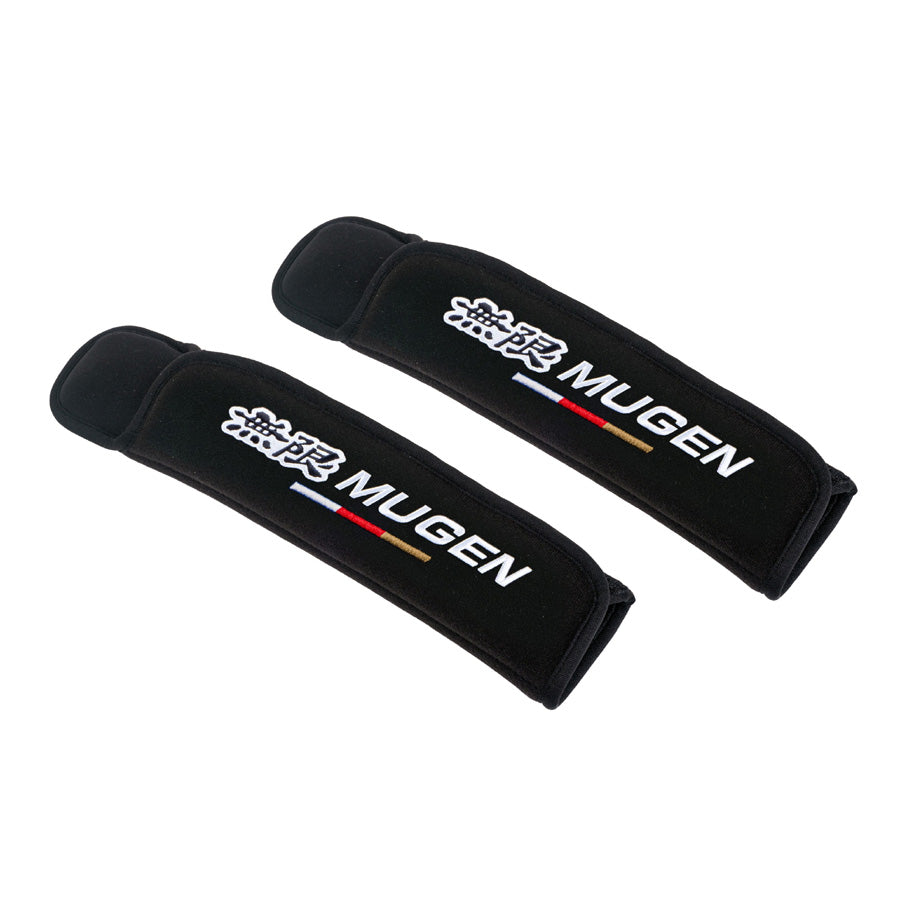 Mugen Seat Belt Shoulder Pads - Black (2)