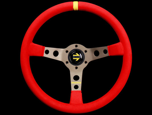 Momo Mod 07 350mm Steering Wheel - Microfiber Red