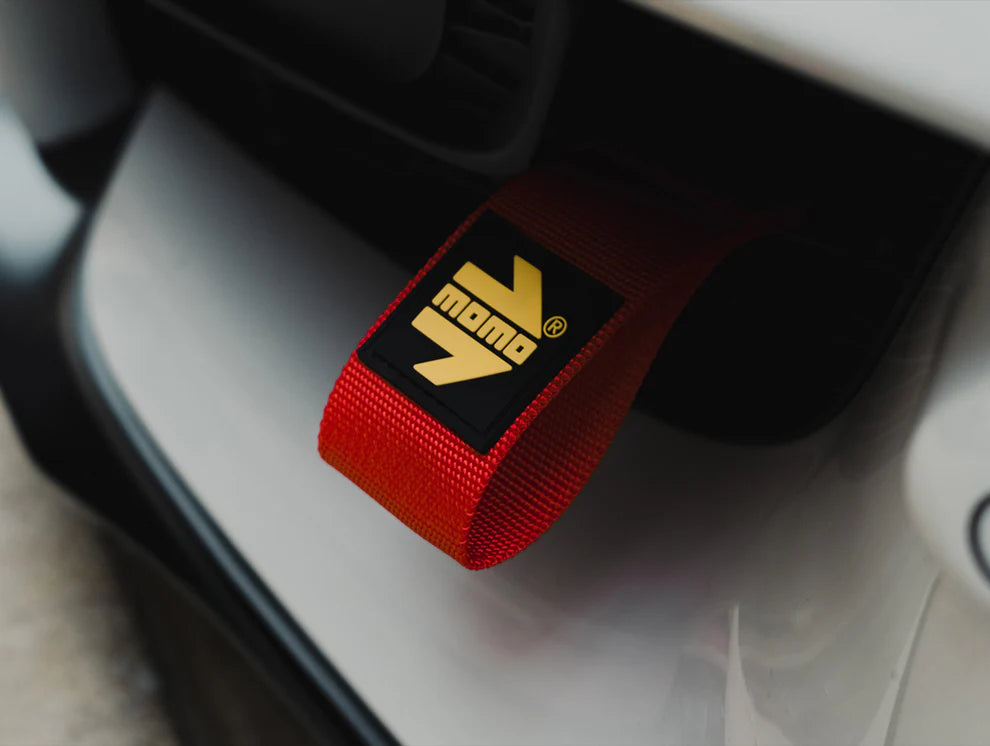 Momo Racing Tow Strap Available in Black, Red or Yellow