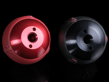 Mugen Shift Knob - 6 speed Leather Hand Stitched Red or Black