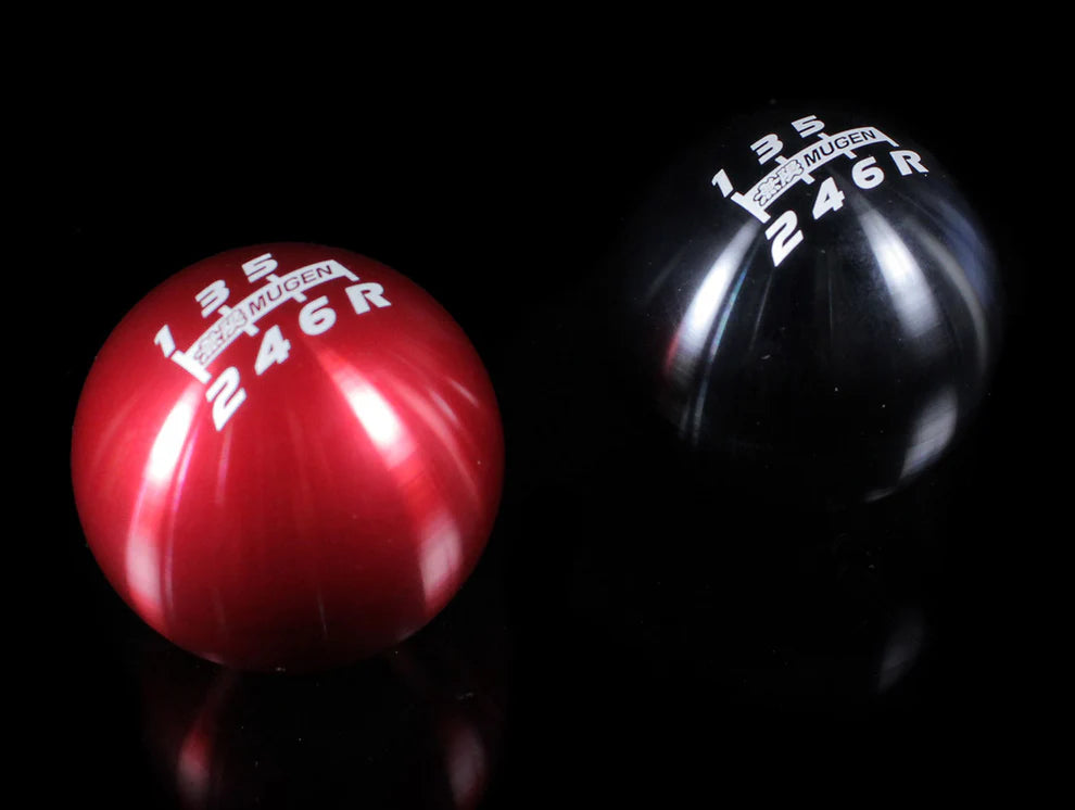 Mugen Shift Knob - 6-speed Spherical Red & Black