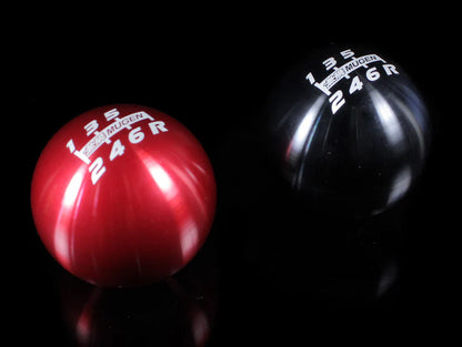 Mugen Shift Knob - 6-speed Spherical Red & Black