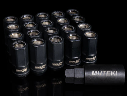 Muteki HR50 14x1.50 Open End Lug Kit Red,Blue,Yellow,Red