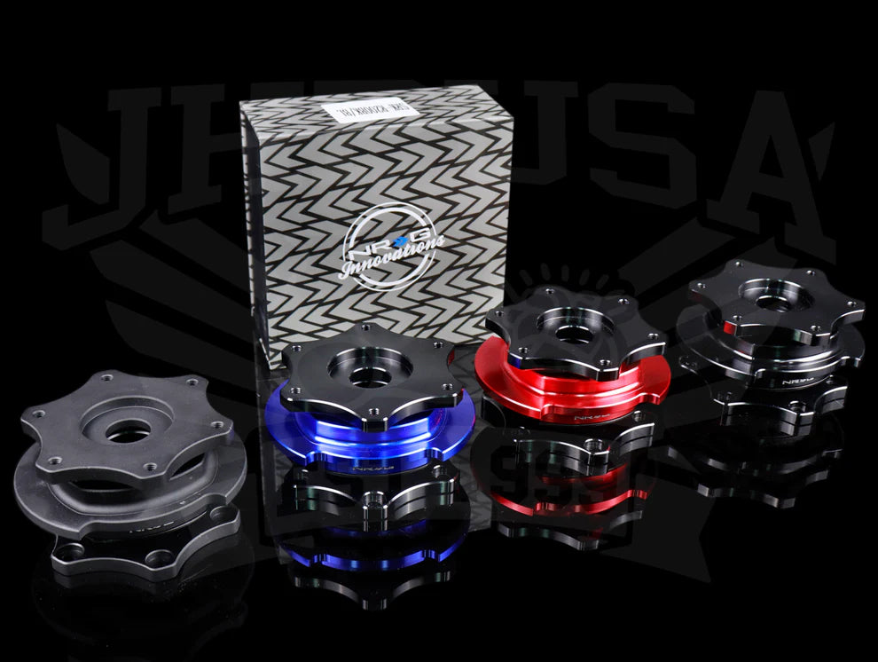 NRG Race Quick Release Adapter Black, Black Matte, Red, Blue