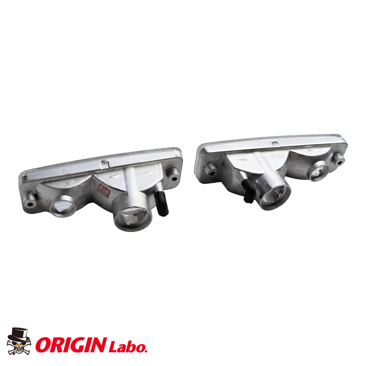 Twin-Bulb Front Bumper Clear Indicator Set - S13 Silvia / 180SX (Early Model)
