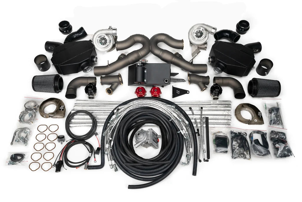 AMS Performance 2017-2019 Audi R8 (Coupe or Spyder) ALPHA G35-1050 Twin Turbo Kit w/ Ice Tank Upgrade & Titanium Exhaust