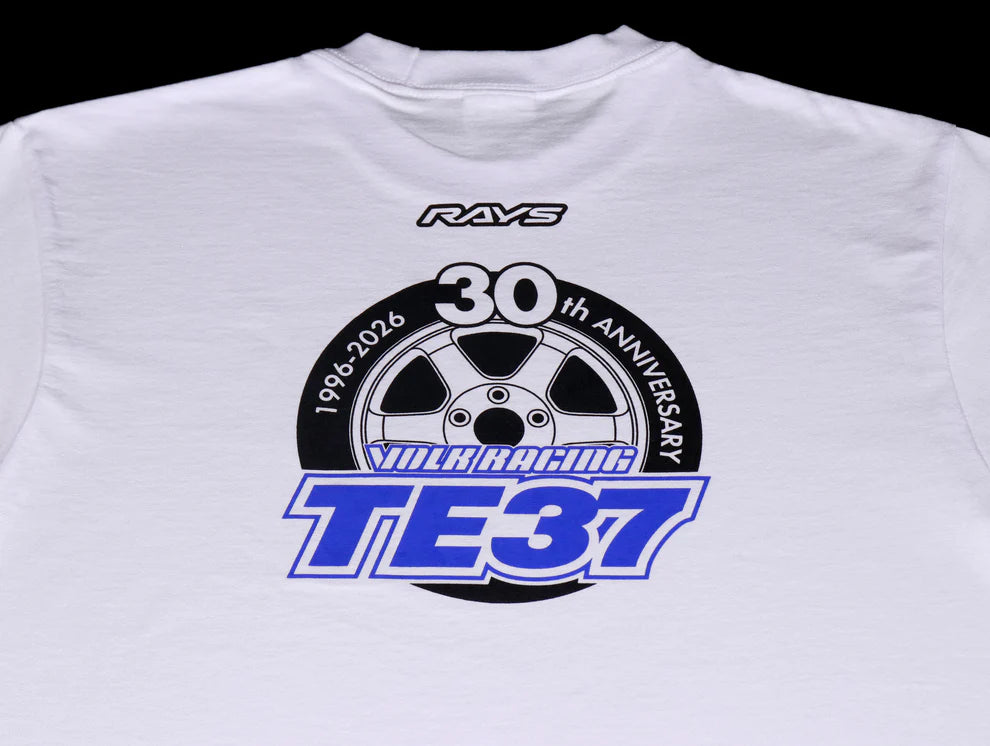 Volk Racing TE37 30th Anniversary Logo Shirt - White M,L,XL