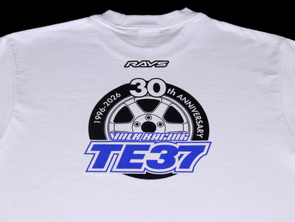 Volk Racing TE37 30th Anniversary Logo Shirt - White M,L,XL
