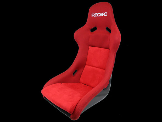 Recaro Pole Position - Jersey Red Bolster / Suede Red Insert / Silver Logo (1)