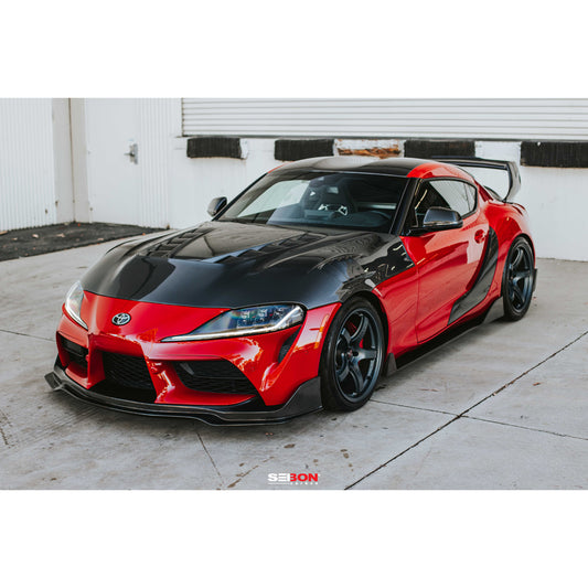 Seibon TV Style Carbon Fiber Hood - Toyota GR Supra A90 2020+