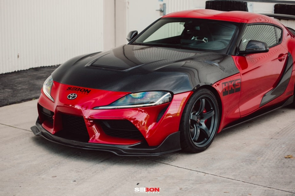 Seibon VS Style Double Sided Carbon Fiber Hood - Toyota Supra A90 2020+