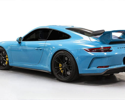 SOUL Performance Center Muffler Bypass Exhaust System with Straight Satin Black Tips for 991 Porsche 911 GT3 / GT3 RS / R