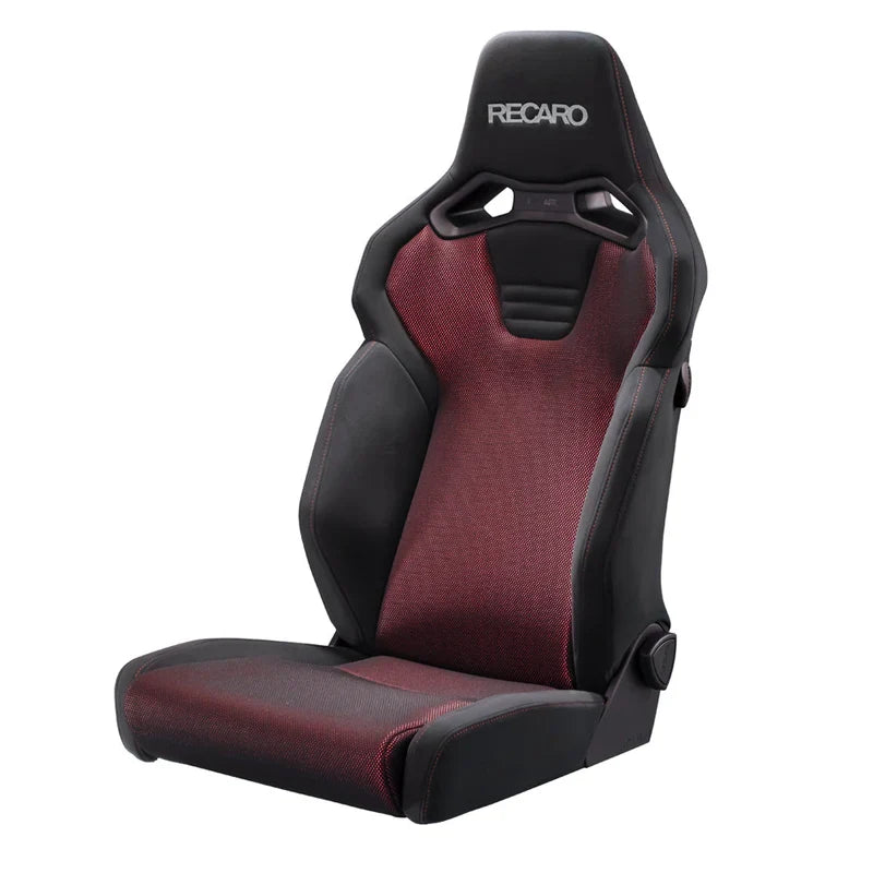 RECARO SR-C BK Brilliant Mesh - Red - Black (Heated) (JP) (1) Each