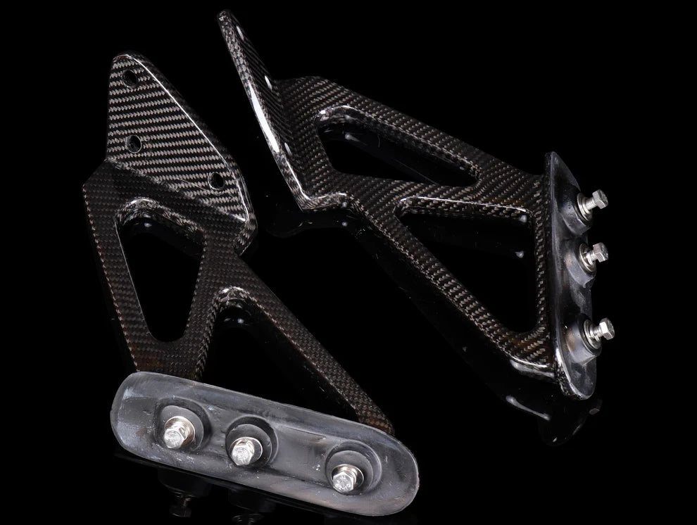 Seibon OEM Style Carbon Fiber Rear Spoiler Mounting Bracket - 2023+ Civic Type-R (FL5) (2)