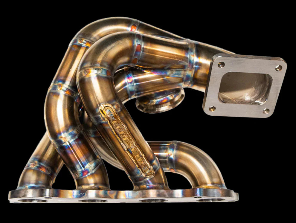 SpeedFactory Top Mount Turbo Manifold w/ T4 Open, Single 60mm Wastegate Flange - K-Series Swap EG / EK / DC