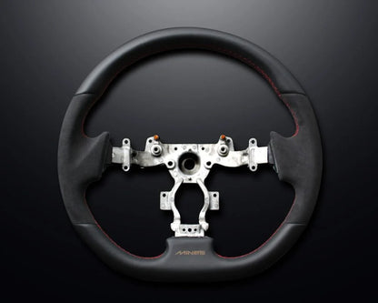 Mine’s Leather Steering Wheel for R35 Nissan GT-R