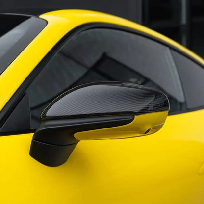 TECHART Carbon Side Mirror Trims for 992 Porsche 911
