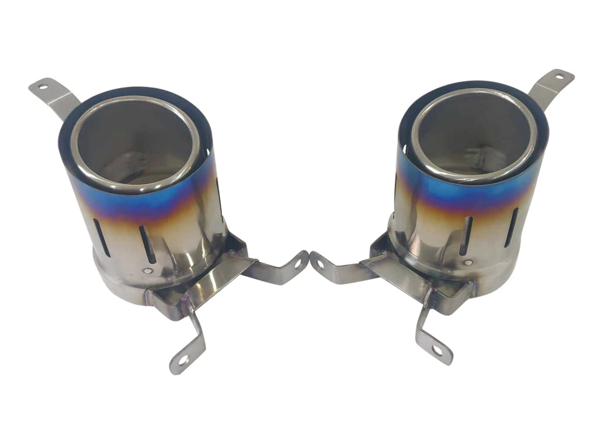 Ferrari 488 GTB Titanium Exhaust Tips Upgrade (2016–2020) – Blue or Purple | Top Speed Pro-1