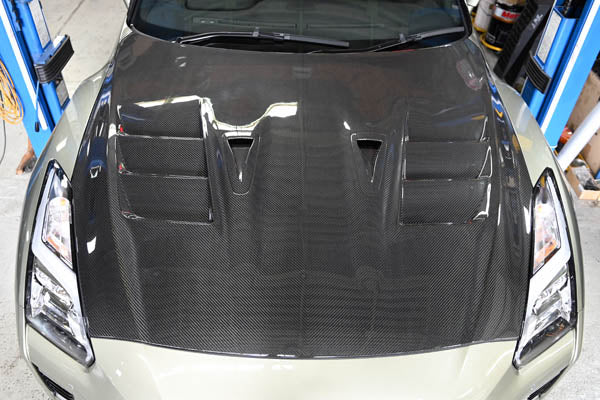 Top Secret MY17 Aero Hood (Dry Carbon) for Nissan GT-R (R35) 2017-2021
