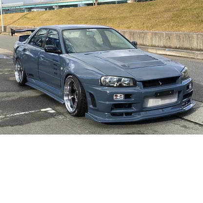 URAS 9P Super Wide Body Kit (FRP) for Nissan Skyline Sedan 4-Door (R34) 1999-2002