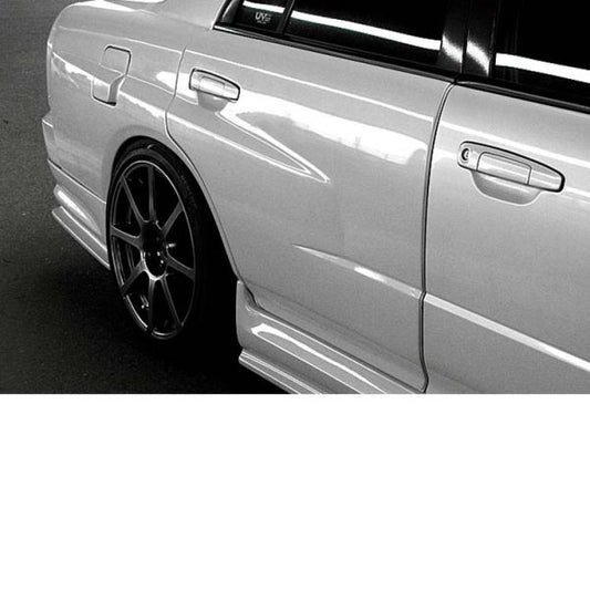 URAS Type-R Rear Fenders, 20mm Wide (FRP) for Nissan Skyline Sedan 4-Door (R34) 1999-2002