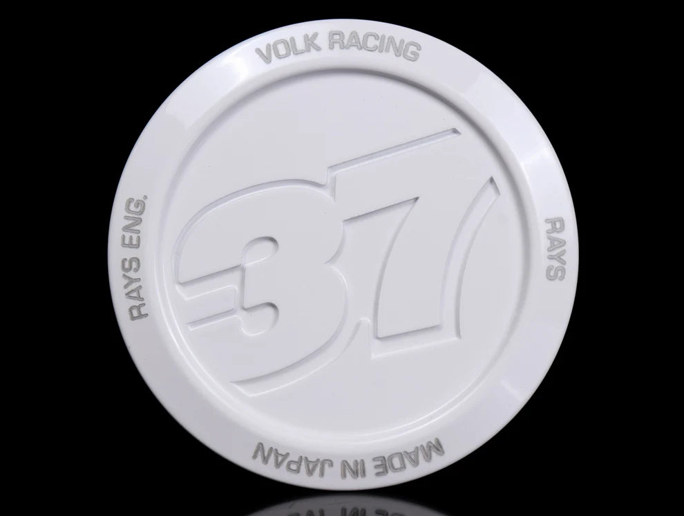 Volk Racing Center Cap Model 37 - White (1) Each