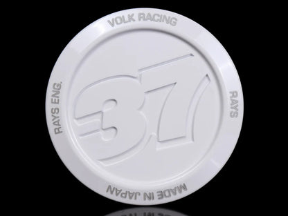 Volk Racing Center Cap Model 37 - White (1) Each