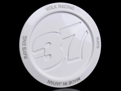 Volk Racing Center Cap Model 37 - White (1) Each